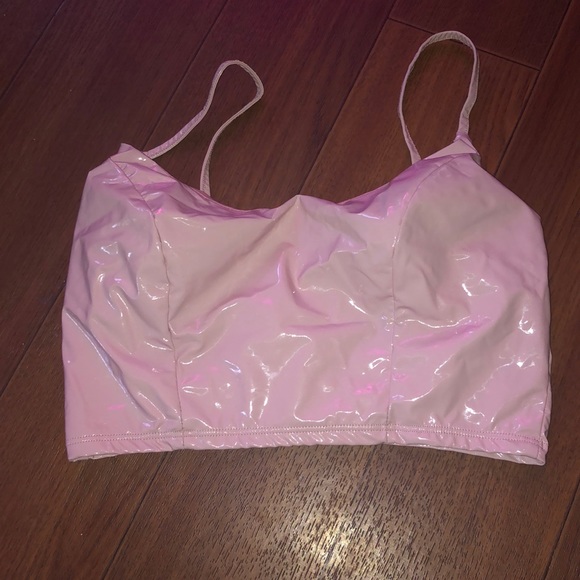 Matching pleather pink set - Picture 2 of 3